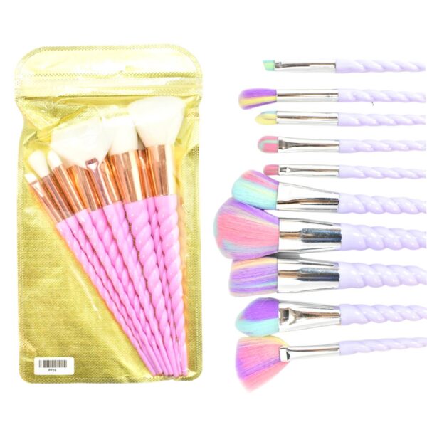 kit de brochas de 10 unidades diseño torneado