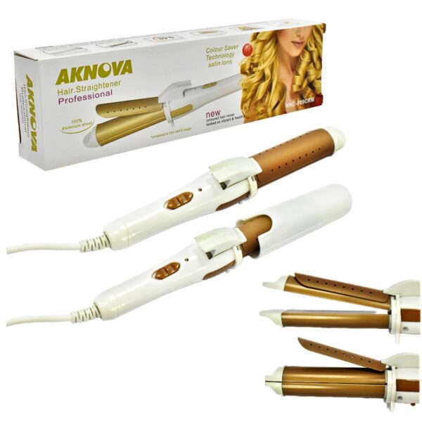 Plancha y rizadora de cabello Aknova