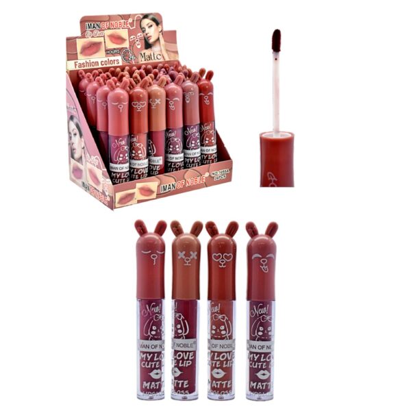 Labial líquido Matte diseño de oso Iman of Noble 26 horas