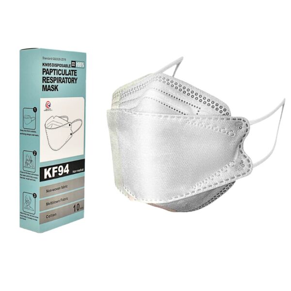 Caja de mascarilla KF 94 color blanca 10PCS Jinhua Ri Wei