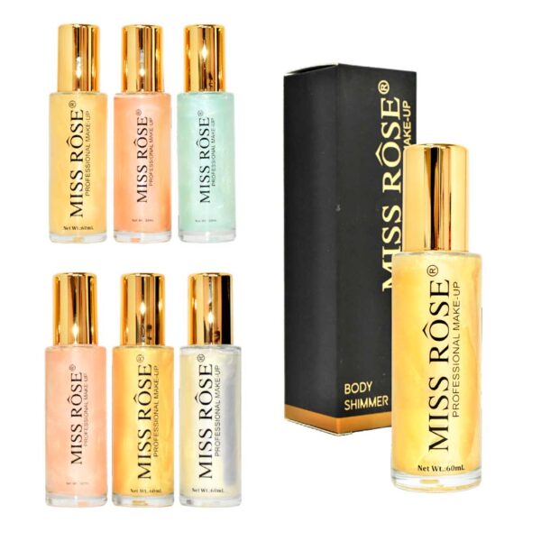 Spray para cuerpo con shimmer Miss Rose