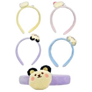Diadema de felpa presentación de osito