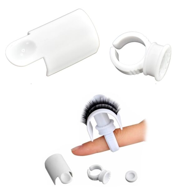 Anillos desechables porta pestañas