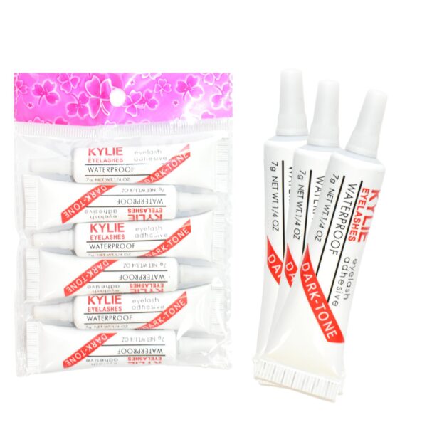 Paquete de 6 pegamentos Negros para pestañas Marca KYLIE