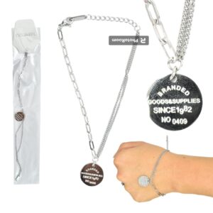 Pulsera Plateada De Acero Inoxidable Unisex En Estilos Surtidos