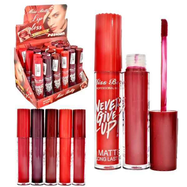 Labial Liquido Matte Miss Betty Never Give Up Presentacion Surtida