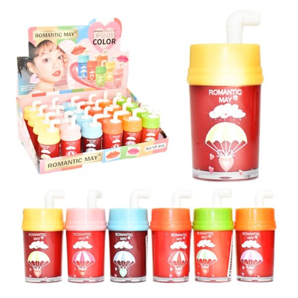 Labial Liquido Romantic May 24Hrs Presentacion Vaso De Soda