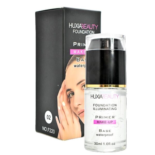 Base Huxiabeauty Foundation Frasco De Vidrio Con Difuminado Negro 30Ml