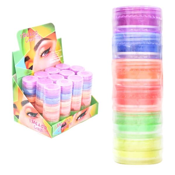 Torre De Polvo Fluorescente 6 Colores Imeago LOTE 1
