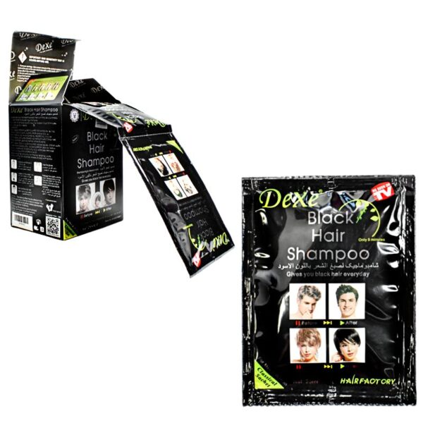 Shampoo Colorante Negro Dexe 10Pcs