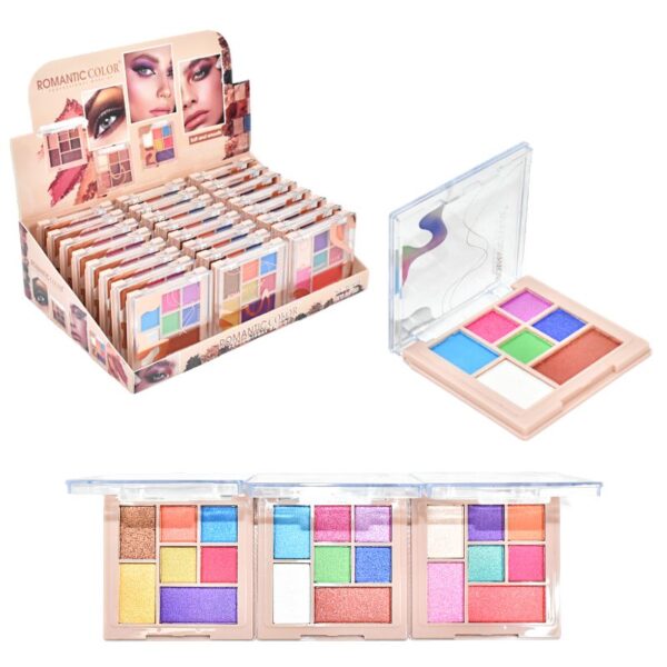 Sombra De Ojos De 7 Colores Romantic Color-Tonos Varios