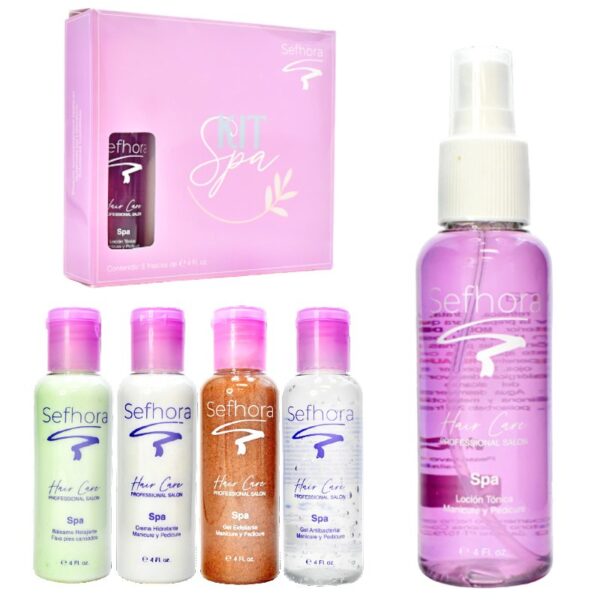 Set De Manicura De 5 Piezas Sefhora Empaque Lila LOTE1