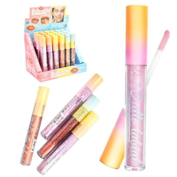 Brillo Labial Hidratante Colores Surtidos Con Glitter Lucky Lily