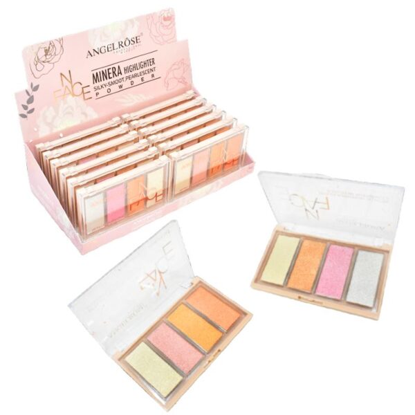 Iluminador Minera Highlighter 4 Tonalidades De Angel Rose