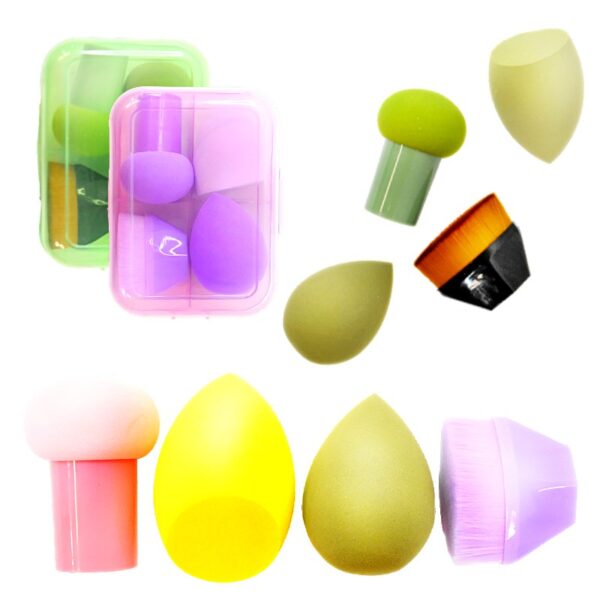Kit de Esponjas con Brocha Incluida Colores surtidos