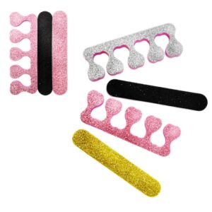 Separador de Uñas En Colores Surtidos Con Glitter