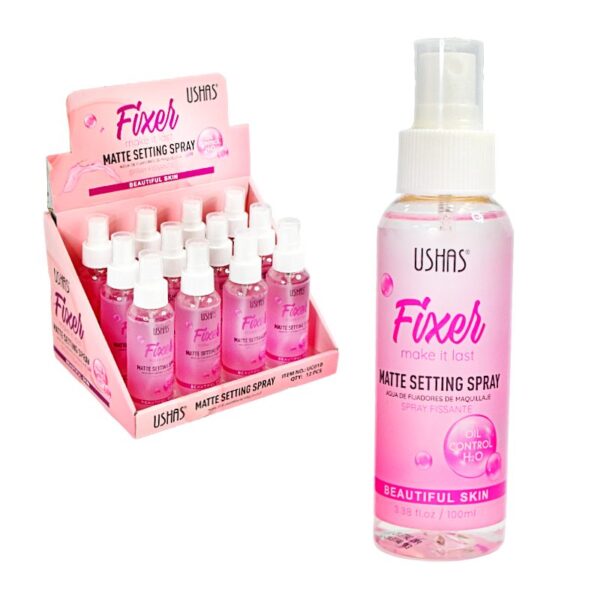 Fijador de maquillaje en spray USHAS
