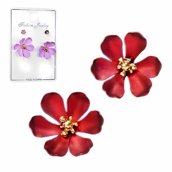 Aretes con Diseño de Flor y Sencillos Fashion Jewerly Surtidos