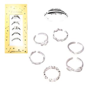 Paquete de 5 anillos Fasion Surtidos