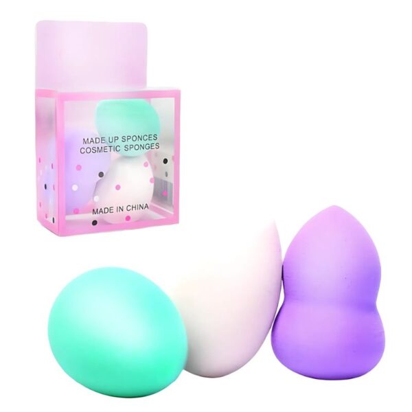 Esponjas pequeñas de 3pcs Empaque Rosado