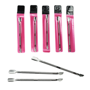Empujador de Cutícula de 2 Puntas Empaque Rosado