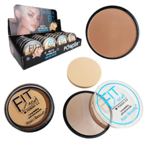 Polvo Compacto mate + sin poros  Powder Fit  & Newi  Presentación redonda MAYBELLINE