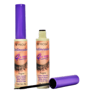 Delineador color negro con tapa morada prosa 10g